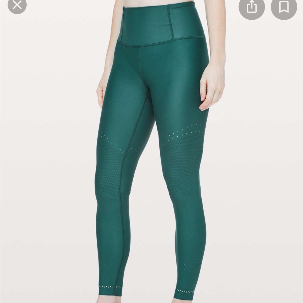 Green Zoned In Lululemon Tight 27”. Worn once